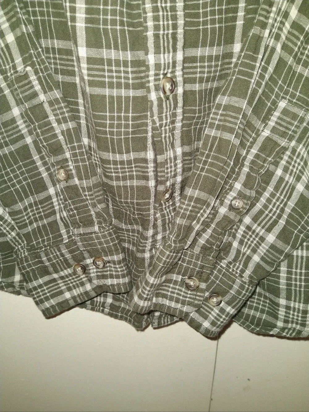 Banana Republic Standard Fit Plaid Long Sleeve Button Down Shirt Men's sz Medium